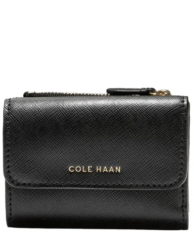 Cole Haan Essential Compact Leather Wallet In Black