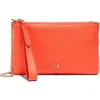 Cole Haan Essential Leather Wristlet In Nasturtium