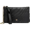 Cole Haan Essential Pouch Crossbody Bag In Black/woven