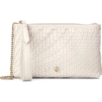 Cole Haan Essential Pouch Crossbody Bag In Ivory Woven