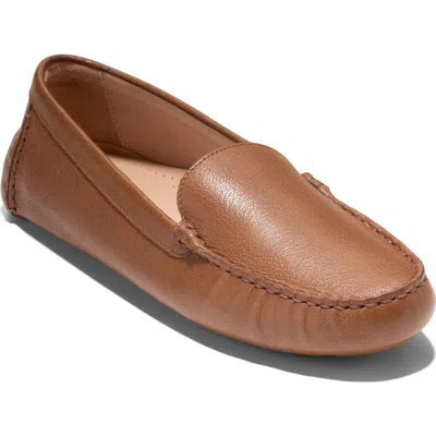 Cole Haan Evalina Driver In British Tan Leather
