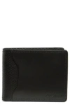 Cole Haan Evan Slim Bifold Leather Wallet In Black