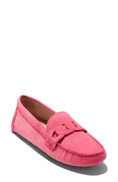 Cole Haan Evelyn Chain Driver Loafer In Camelia Rose