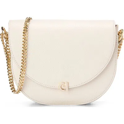 Cole Haan Evie Chain Saddle Crossbody Bag In Gold
