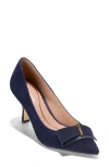 Cole Haan Felicia Bow Pointed Toe Pump In Blue
