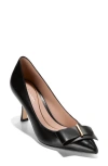 Cole Haan Felicia Bow Pointed Toe Pump In Black