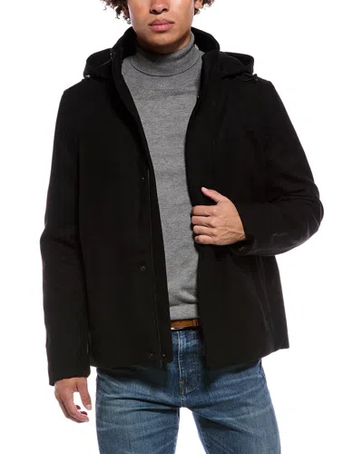Cole Haan Field Wool-blend Coat In Animal Print