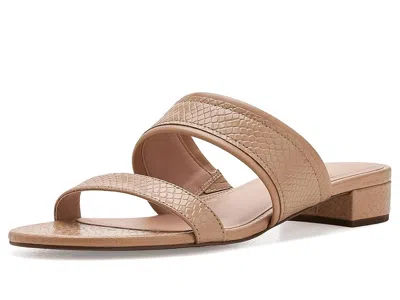 Cole Haan Fionna Wave Double Band Slide Sandals Women's Sandals Tuscan Sand Snake Print Leather: 8.5 B - Mediu In Neutral