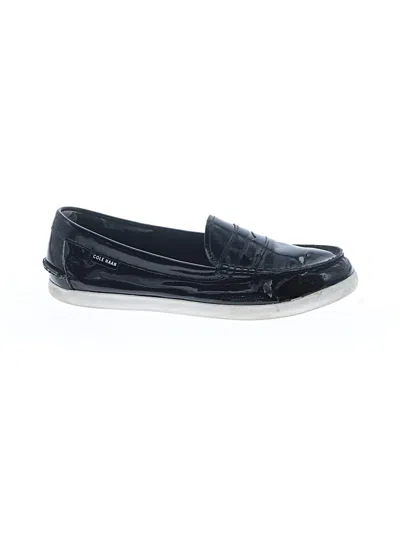 Pre-owned Cole Haan Flats In Black