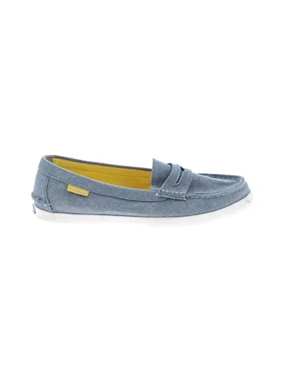 Pre-owned Cole Haan Flats In Blue
