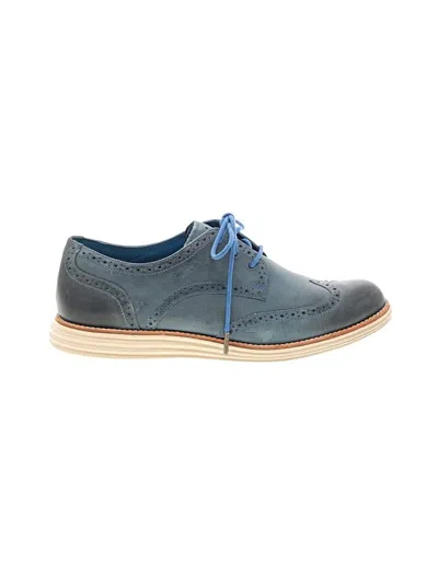 Pre-owned Cole Haan Flats In Blue