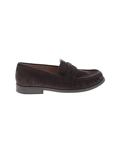 Pre-owned Cole Haan Flats In Burgundy