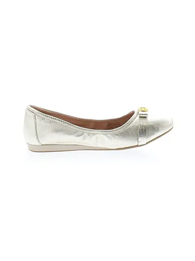 Pre-owned Cole Haan Flats In Gold