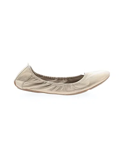 Pre-owned Cole Haan Flats In Gold