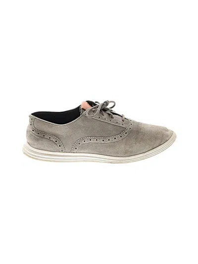 Pre-owned Cole Haan Flats In Gray