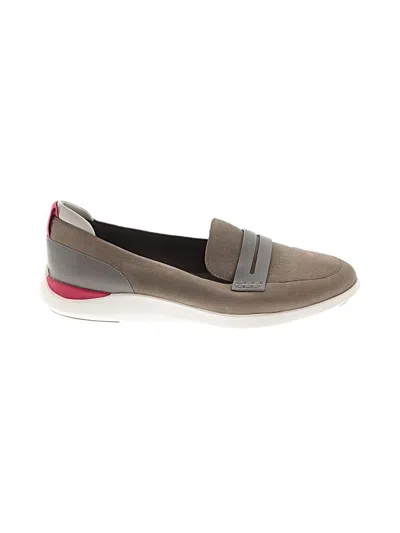Pre-owned Cole Haan Flats In Gray