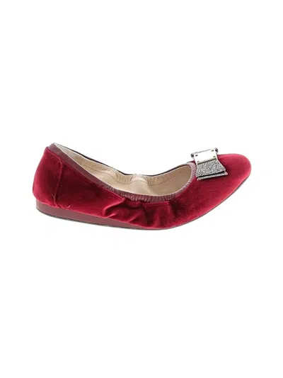 Pre-owned Cole Haan Flats In Red