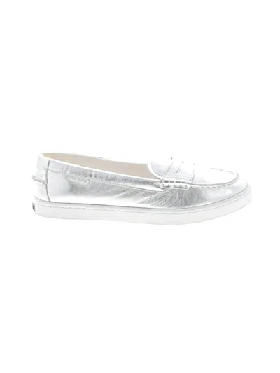 Pre-owned Cole Haan Flats In Silver