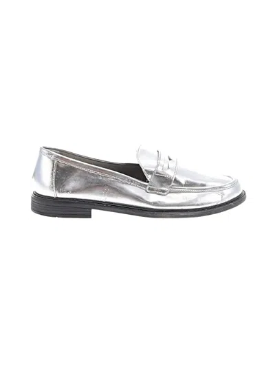 Pre-owned Cole Haan Flats In Silver