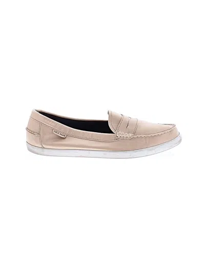 Pre-owned Cole Haan Flats In Tan