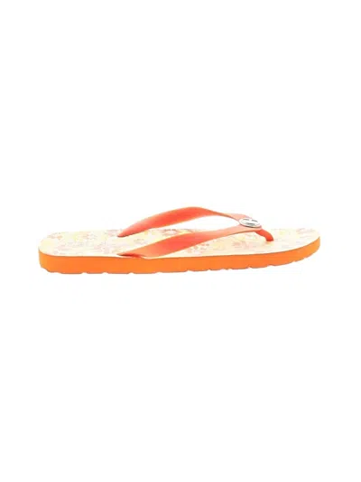 Pre-owned Cole Haan Flip Flops In Orange