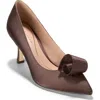 Cole Haan Florette Pointed Toe Pump In Brown