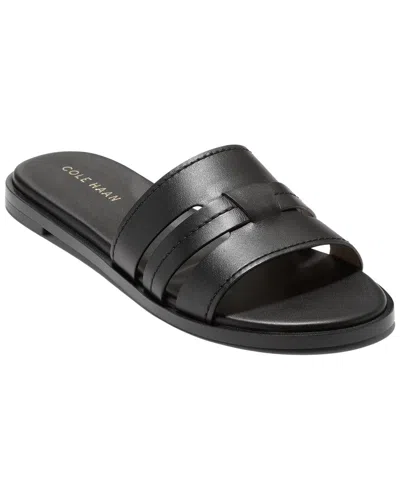 Cole Haan Flynn Slide Sandal In Black Leather