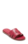 Cole Haan Flynn Slide Sandal In Rio Red Leather
