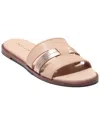 Cole Haan Flynn Slotted Leather Slide Sandal In Pink