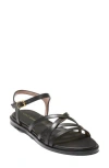 Cole Haan Flynn Strappy Sandal In Black Leather