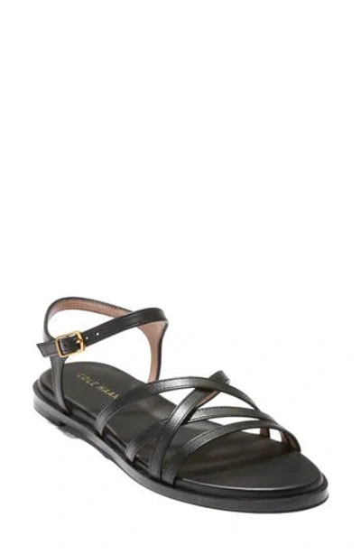 Cole Haan Flynn Strappy Sandal In Black Leather