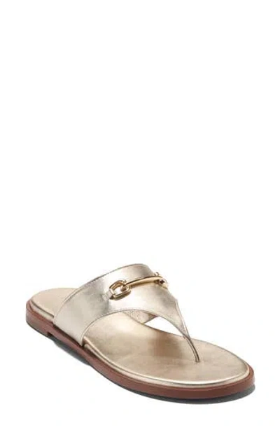 Cole Haan Flynn Leather Thong Sandal In Neutral