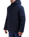 Cole Haan Full Zip Hooded Down Jacket In Black