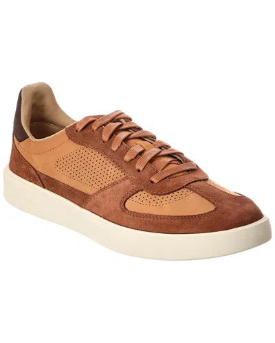 Cole Haan Gcc Modern Turf Leather & Suede Sneaker In Brown