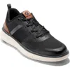 Cole Haan Men's Generation Zerãgrand Stitchlite Lace-up Sneakers In Black/british Tan/ivory