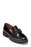Cole Haan Women's Lana Lux Tassel Loafer Flats In Black Ltr