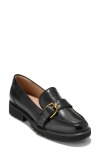 Cole Haan Women's Carlitta Monk Strap Lug Oxford Loafers In Black Leather
