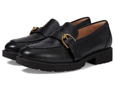 Cole Haan Giana Buckle Loafers In Black