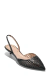 Cole Haan Gilda Pointed Toe Slingback Pump In Black