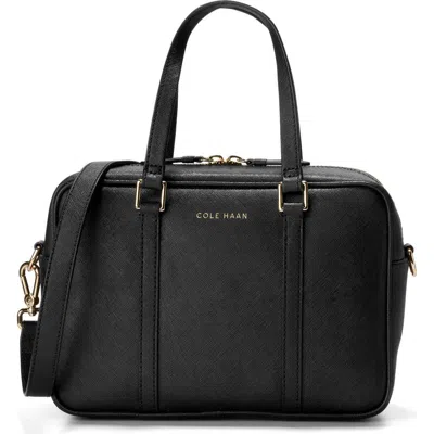 Cole Haan Go Anywhere Leather Satchel In Black