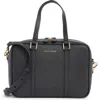Cole Haan Go Anywhere Leather Satchel In Black