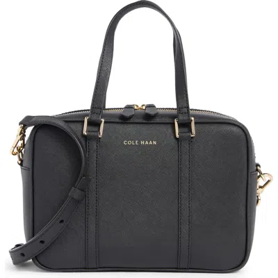 Cole Haan Go Anywhere Leather Satchel In Black