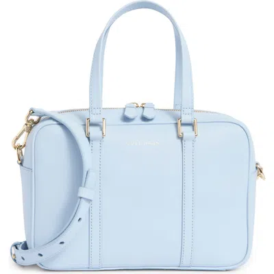 Cole Haan Go Anywhere Leather Satchel In Blue