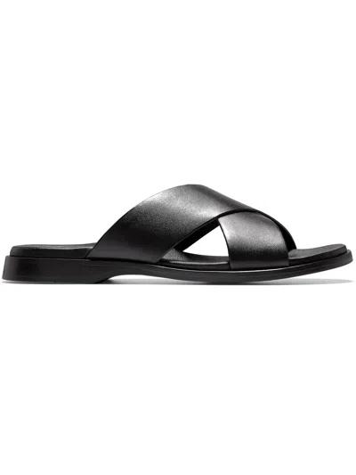 Cole Haan Goldwyn 2.0 Mens Leather Slip On Flat Sandals In Black