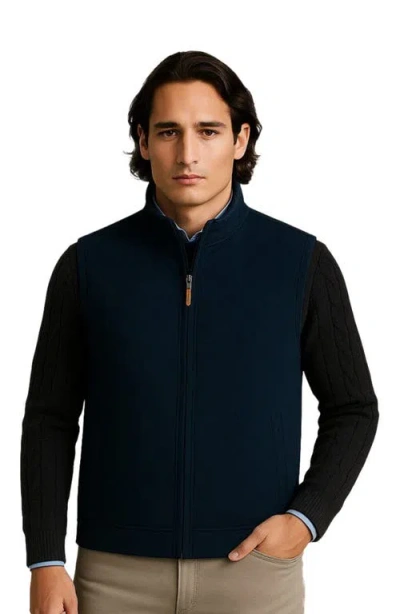 Cole Haan Golf Apparel Artisan Vest In Blue