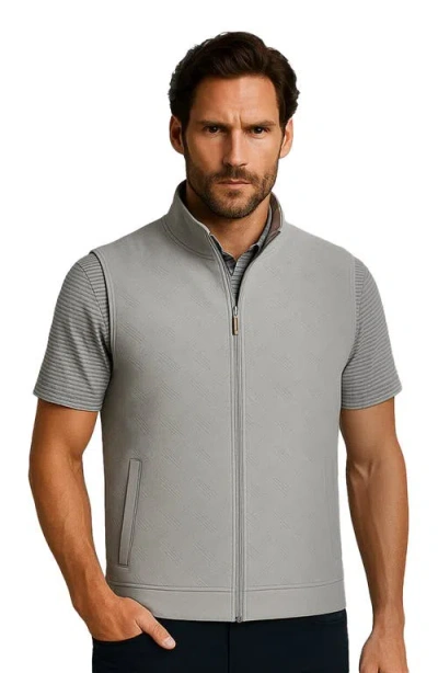 Cole Haan Golf Apparel Artisan Vest In Gray
