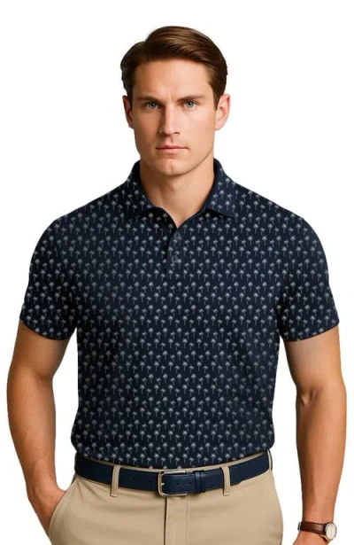 Cole Haan Golf Apparel Cobbler Polo In Blue
