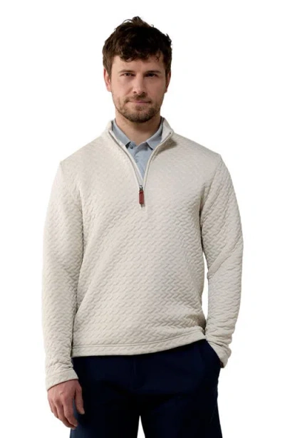 Cole Haan Golf Apparel Last Stitch Quarter Zip In Neutral