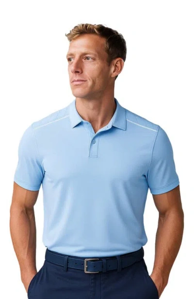 Cole Haan Golf Apparel Skyweave Polo In Blue