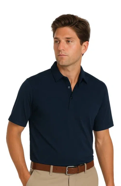Cole Haan Golf Apparel Skyweave Polo In Blue